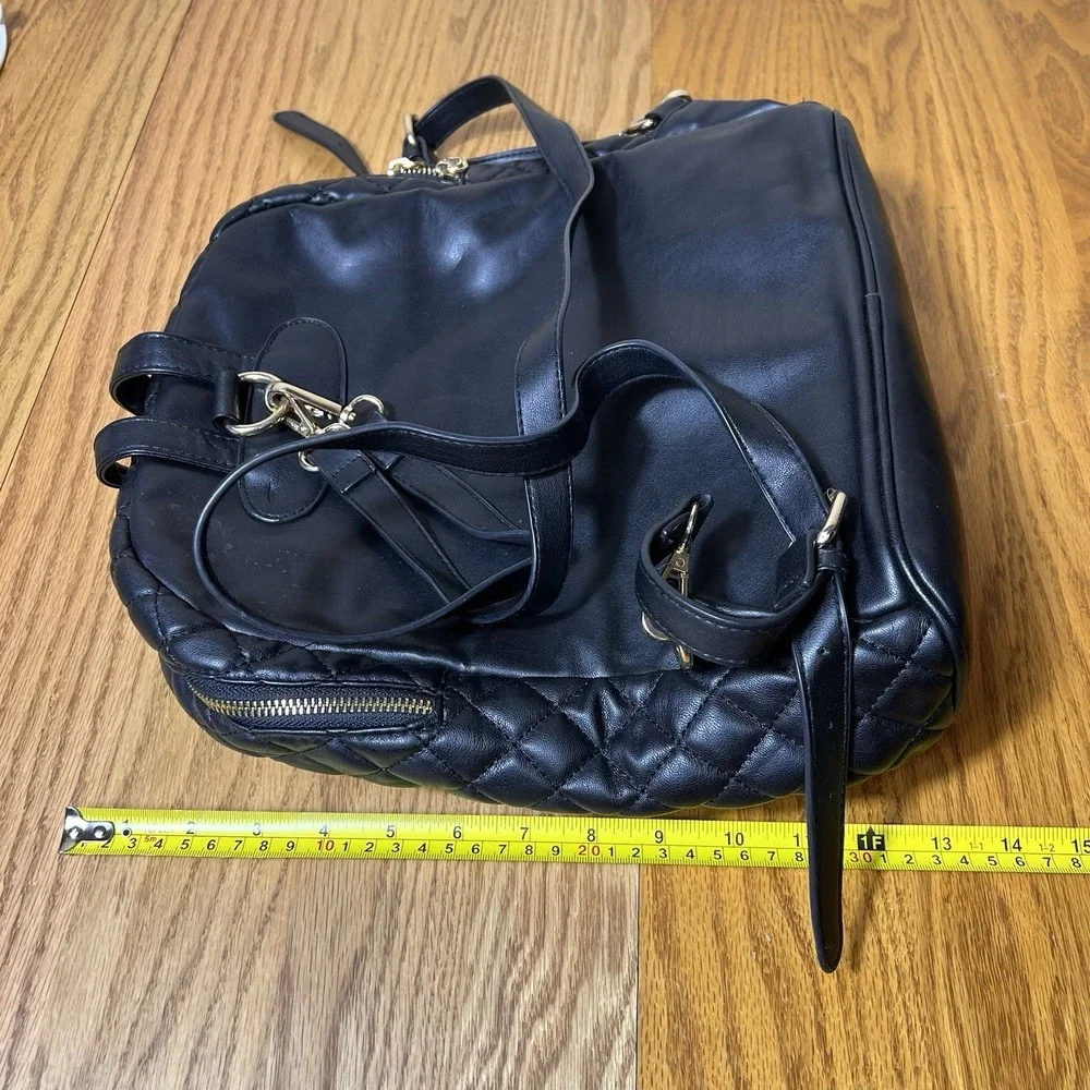 Bebe Maria quilted Large backpack Purse